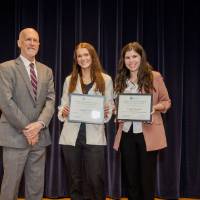 Abigayle Willock (left) and Camryn Lound (right)- Athletic Training